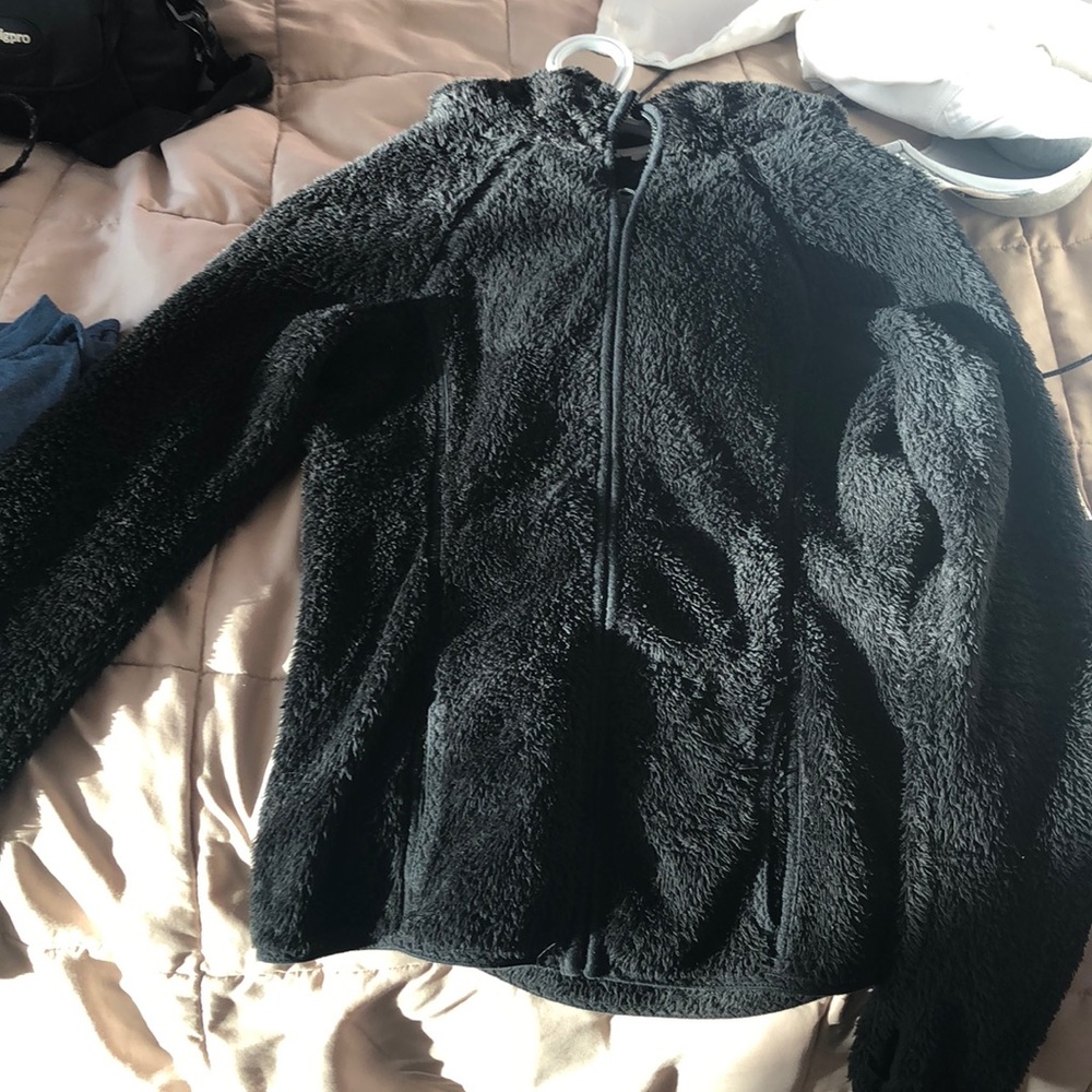 Black fuzzy jacket